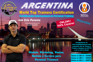 Argentina (online) - Modulo de Tecnicas Modernas de Entrenamiento - Certificación Mundial en Personal Training - WTTC - World Top Trainers Certification