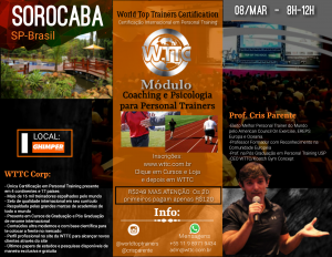 Sorocaba - Brasil - 08/março/2020 - Coaching Aplicado para Personal Trainers - Certificação Internacional em Personal Training