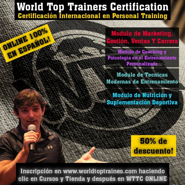 ONLINE - Tecnicas Modernas De Entrenamiento – Certificación Internacional en Personal Training